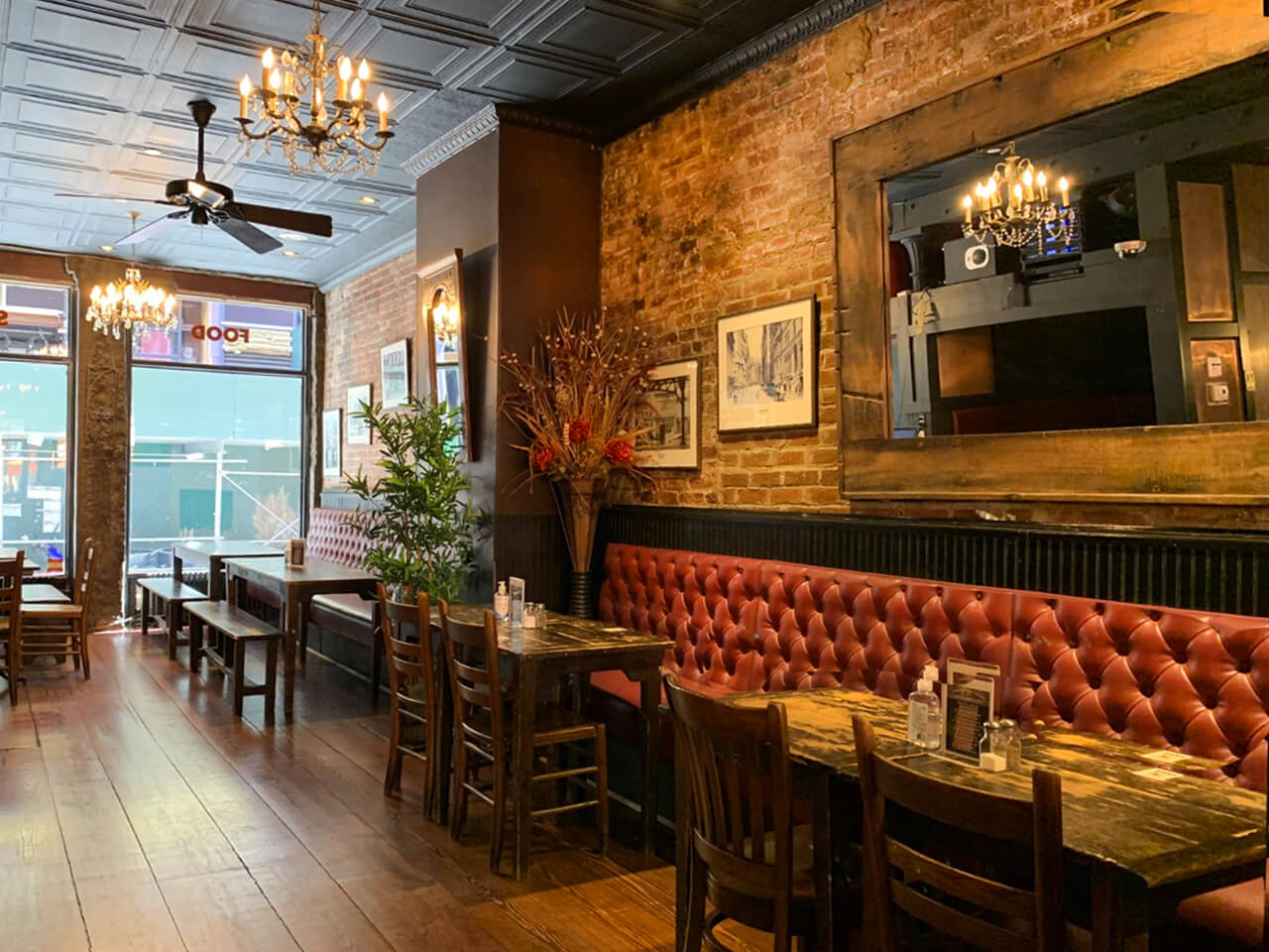 benches and dining tables